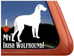 Irish Wolfhound Window Decal