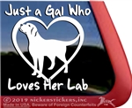 Labrador Retriever Dog iPad Car Window Decal Sticker