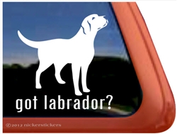 Got Labrador Retriever Dog iPad Car Truck Window Decal Sticker