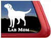 Lab Mom Labrador Retriever iPad Car Window Decal Sticker