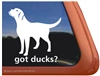 Got Ducks Labrador Retriever Gun Dog iPad Car Truck Window Decal Sticker