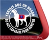 Service Dog Labrador Retriever iPad Car Truck Window Decal Sticker