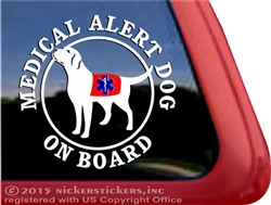 Service Dog Labrador Retriever iPad Car Truck Window Decal Sticker