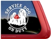 Lhasa Apso Service Dog Dog Car Truck RV Window Decal Sticker