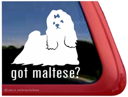 Maltese Window Decal