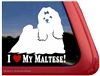 Maltese Window Decal