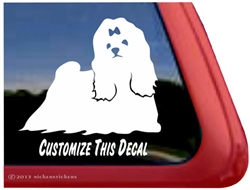 Maltese Window Decal