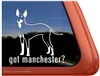 Manchester Terrier Window Decal