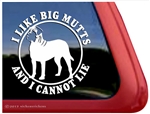 I Like Big Mutts and I Cannot Lie English Mastiff Dog Car Truck RV iPad Window Decal Sticker
