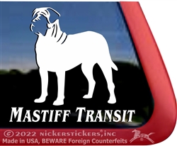 English Mastiff Dog Car Truck RV iPad Window Decal Sticker