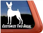 Custom Miniature Pinscher Min Pin Car Truck RV Window Decal Sticker