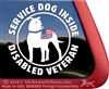 Service Dog Pit Bull Car Truck RV Window Decal Sticker