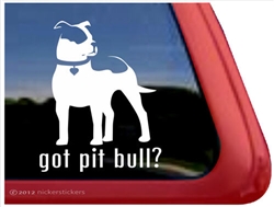 Pit Bull Window Decal