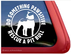 Pit Bull Window Decal