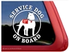 Pit Bull Terrier Service Dog Car Truck iPad RV Window Decal Sticker