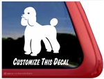 Custom Standard Poodle Dog iPad Car Truck Window Decal Sticker