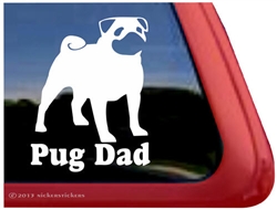 Pug Window Decal