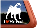 Pug Window Decal