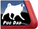 Pug Window Decal