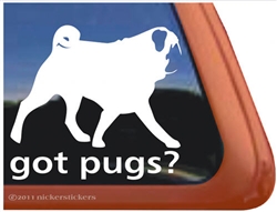 Pug Window Decal