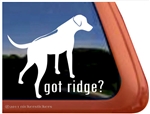 Rhodesian Ridgeback Window Decal