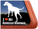 Rhodesian Ridgeback Dog Window Decal Sticker