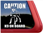 Caution K9 on Board Rottweiler Dog Car Truck RV Window Decal Sticker