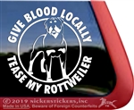 Rottweiler Guard Dog Window Decal