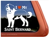 Saint Bernard Window Decal