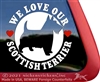 Scottish Terrier Window Decal