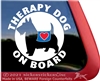 Scottish Terrier Therapy Dog  Window Decal