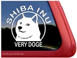 Shiba Inu Wow Very Doge Dog Car Truck RV Window Decal Sticker