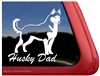 Husky Dad Siberian Husky Dog iPad Car Truck Window Decal Sticker