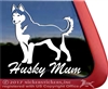 Husky Mum Siberian Husky iPad Care Truck Window Decal Sticker