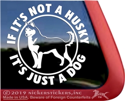 Siberian Husky Dog iPad Car Truck Window Decal Sticker