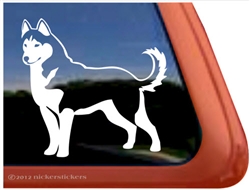 Custom Siberian Husky Dog iPad Car Truck Window Decal Sticker