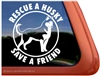 Siberian Husky Dog Rescue iPad Car Truck Window Decal Sticker
