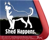 Siberian Husky Dog iPad Car Truck Window Decal Sticker