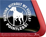 Vizsla Gun Dog Window Decal Sticker