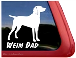 Weimaraner Window Decal