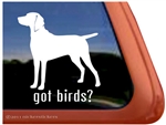 Weimaraner Window Decal