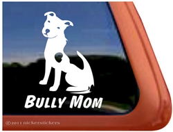 Bully Mom Pit Bull Terrier Dog Car Truck RV Window Decal Sticker