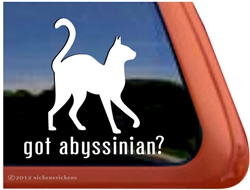 Abyssinian Window Decal