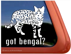 Bengal Window Decal