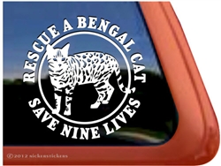 Bengal Window Decal