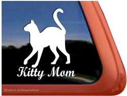 Kitty Mom Window Decal