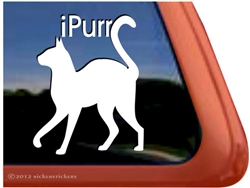 iPurr Kitty Window Decal