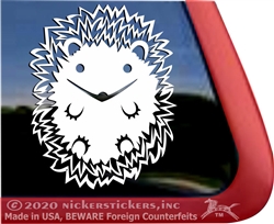 Hedgehog Window Decal