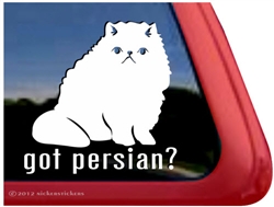 Persian Cat Window Decal