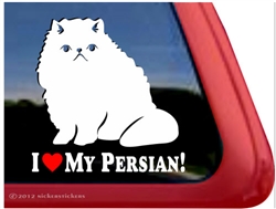 Persian Cat Window Decal